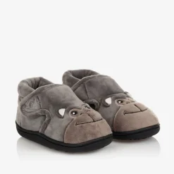 Boys Grey Gorilla Slippers