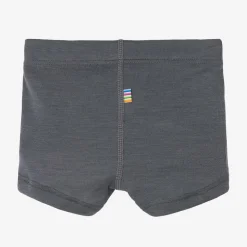 Boys Grey Merino Wool & Silk Boxers
