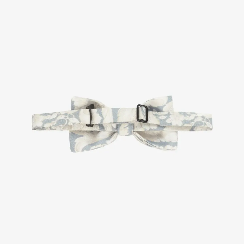 Boys Ivory & Grey Barocco Bow Tie