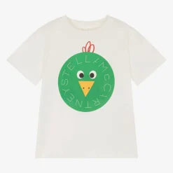 Boys Ivory Chicken Bauble Logo T-Shirt