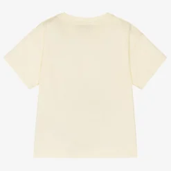 Boys Ivory Cotton Cats T-Shirt