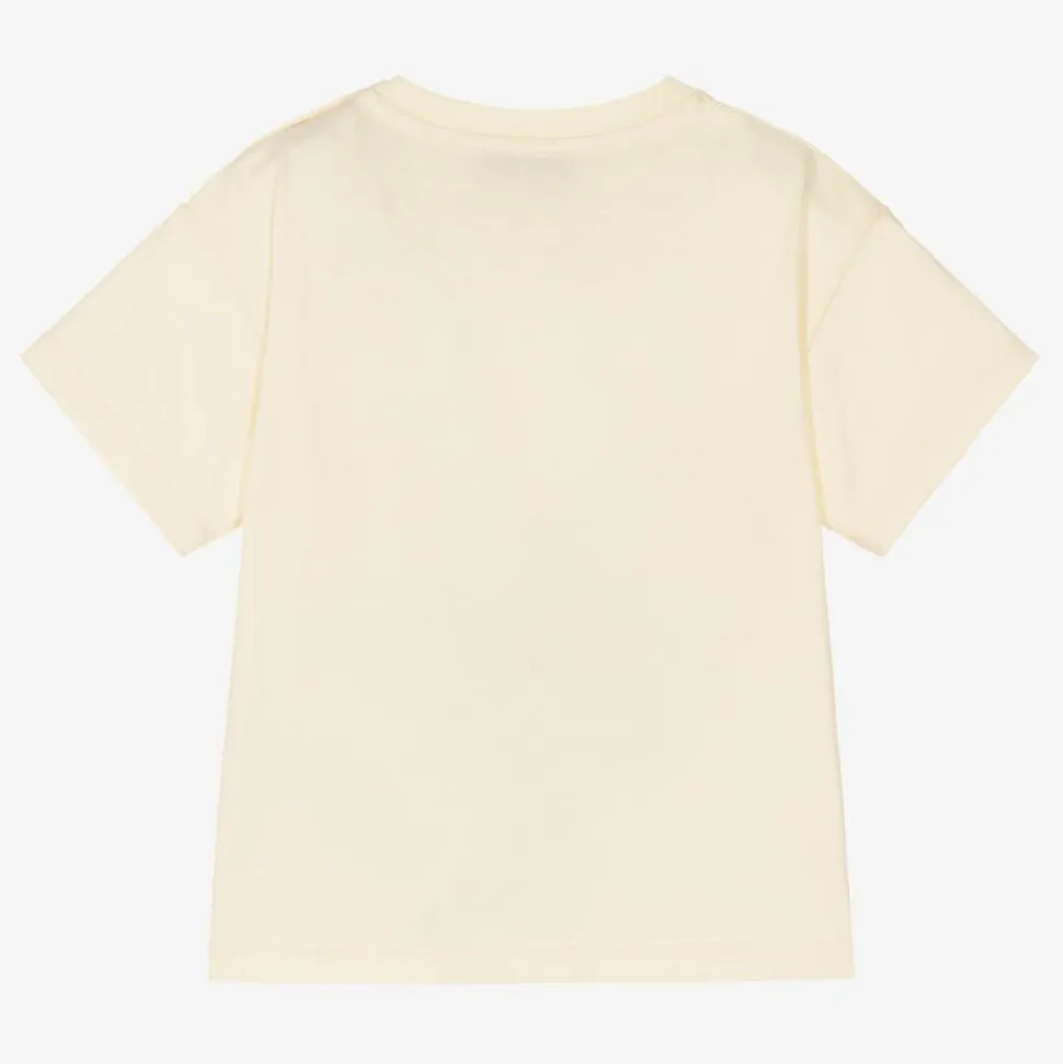 Boys Ivory Cotton Cats T-Shirt