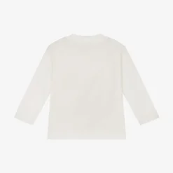 Boys Ivory Cotton Hedgehog Top