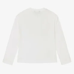 Boys Ivory Cotton Lenticular Top