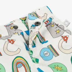 Boys Ivory Cotton Magical Letters Shorts