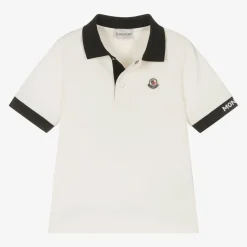 Boys Ivory Cotton Polo Shirt