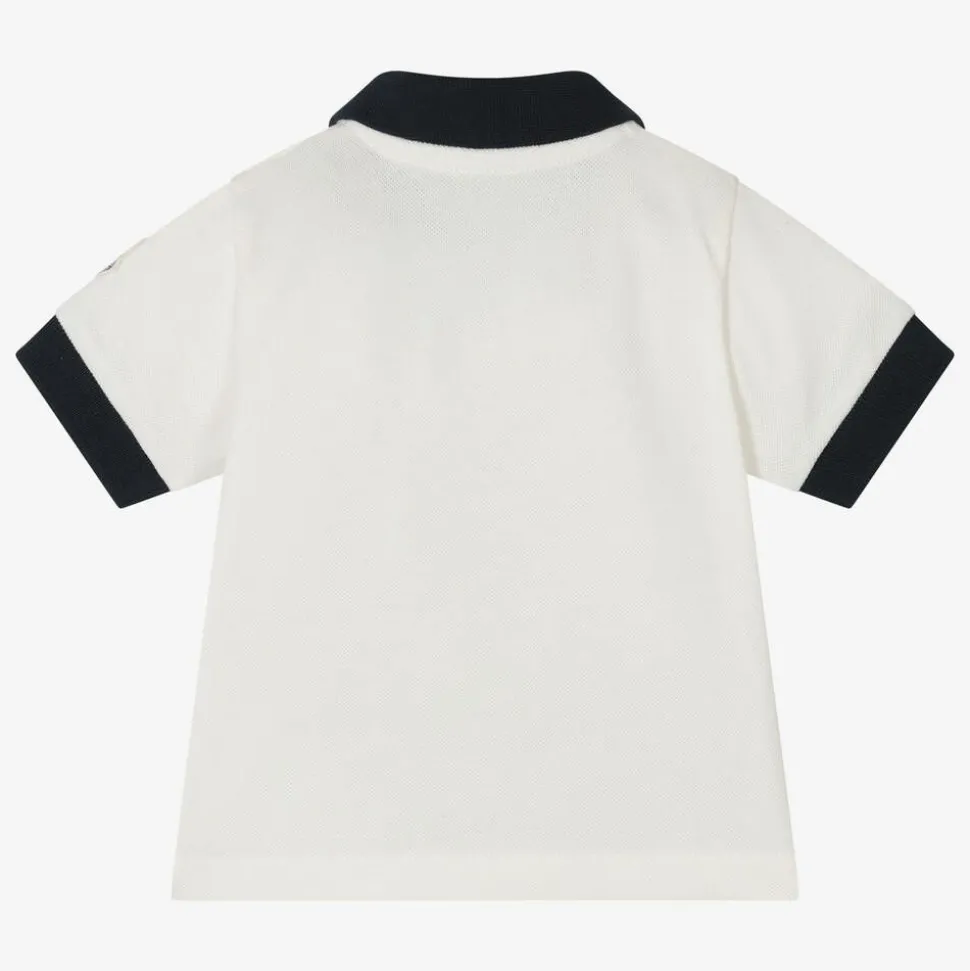 Boys Ivory Cotton Polo Shirt