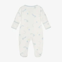 Boys Ivory Cotton Starry Sky Babygrow