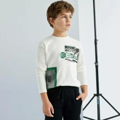 Boys Ivory Cotton Top