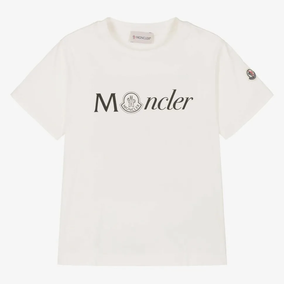 Boys Ivory Cotton T-Shirt
