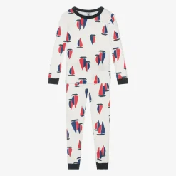 Boys Ivory Organic Cotton Pyjamas