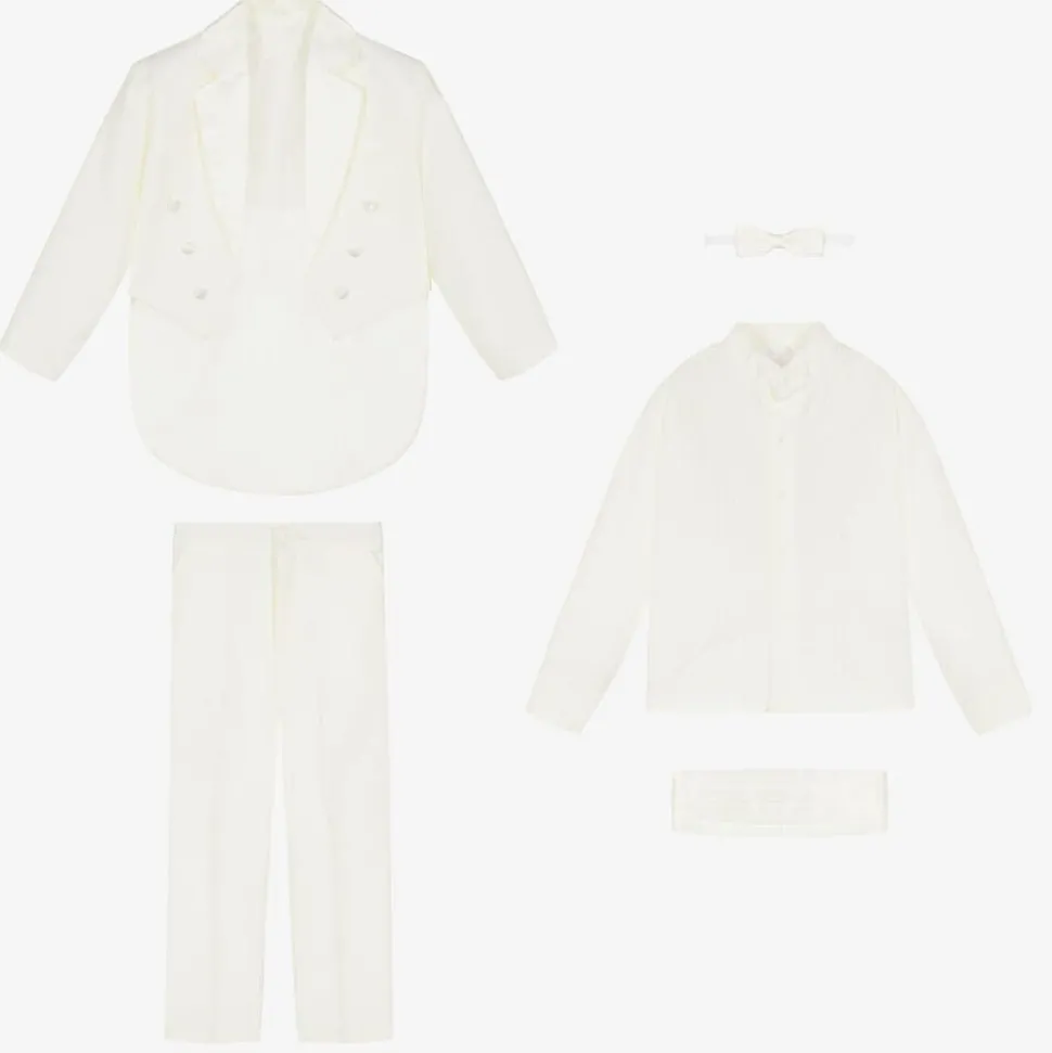 Boys Ivory Tuxedo Suit