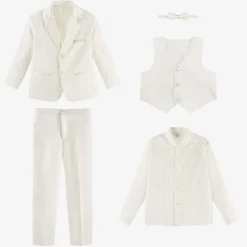 Boys Ivory Tuxedo Suit