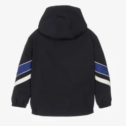 Boys Navy Blue & White Tseren Jacket