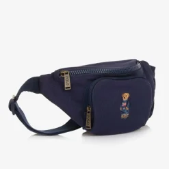 Boys Navy Blue Canvas Belt Bag (25cm)