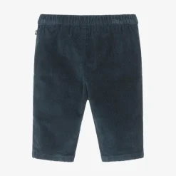 Boys Navy Blue Cotton Corduroy Trousers