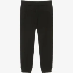 Boys Navy Blue Cotton Eagle Joggers