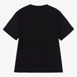 Boys Navy Blue Cotton Eagle T-Shirt