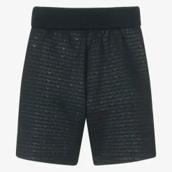 Boys Navy Blue Cotton Jersey Shorts