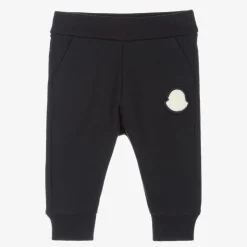 Boys Navy Blue Cotton Joggers