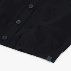 Boys Navy Blue Cotton Knit Waistcoat