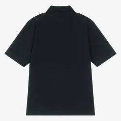 Boys Navy Blue Cotton Polo Shirt