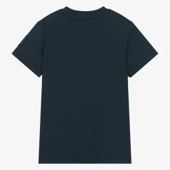 Boys Navy Blue Cotton T-Shirt