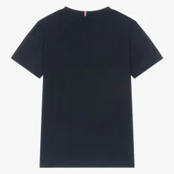 Boys Navy Blue Cotton T-Shirt