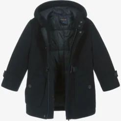Boys Navy Blue Duffle Coat