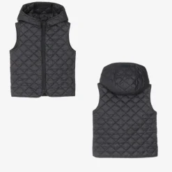 Boys Navy Blue Felted 2-in-1 Coat