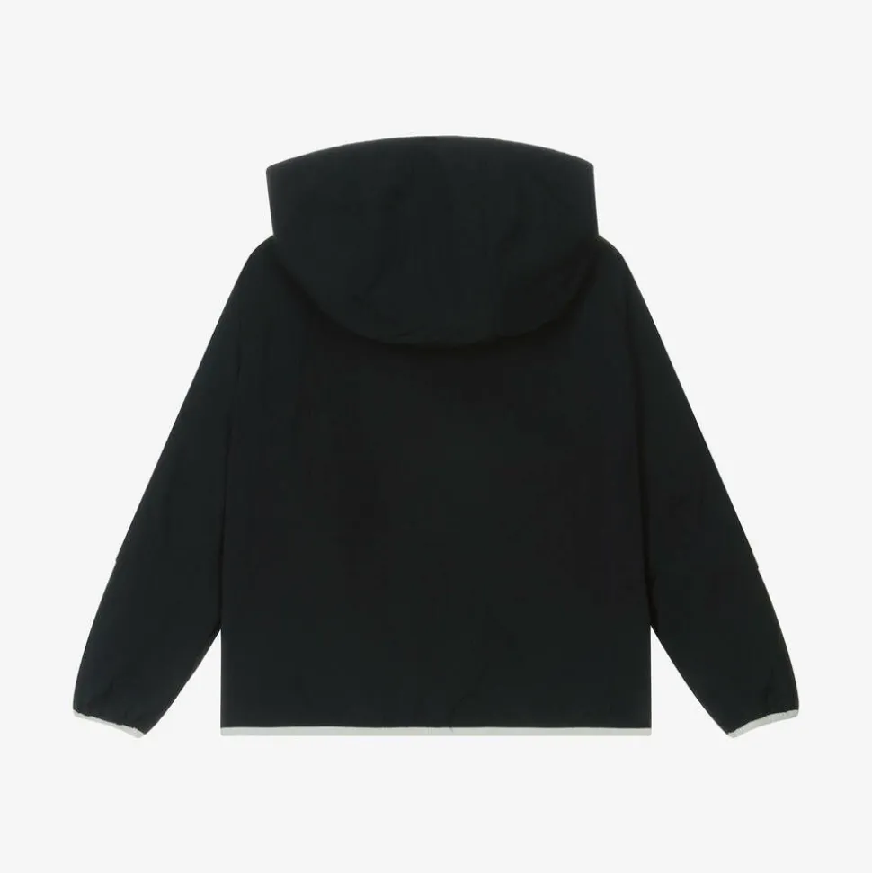 Boys Navy Blue Hooded Windbreaker