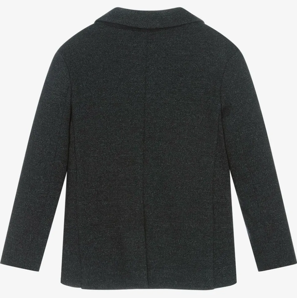 Boys Navy Blue Jersey Blazer