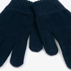 Boys Navy Blue Knitted Gloves