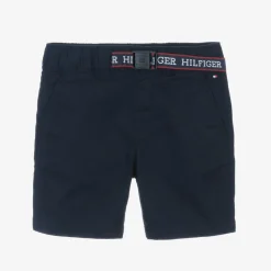 Boys Navy Blue Organic Cotton Shorts