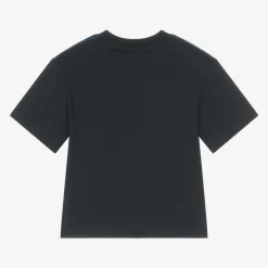 Boys Navy Blue Organic Cotton T-Shirt