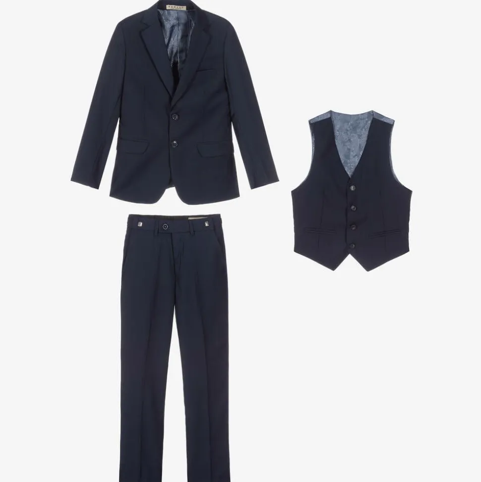 Boys Navy Blue Suit