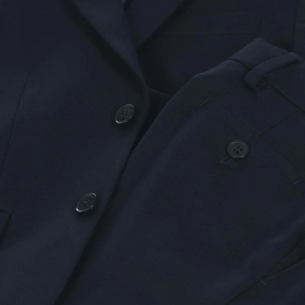 Boys Navy Blue Twill Suit