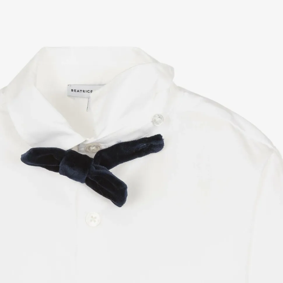 Boys Navy Blue Velvet Waistcoat Suit