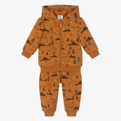 Boys Orange Cotton Disney Tracksuit