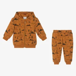 Boys Orange Cotton Disney Tracksuit