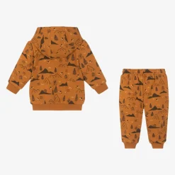 Boys Orange Cotton Disney Tracksuit