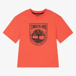 Boys Orange Organic Cotton T-Shirt