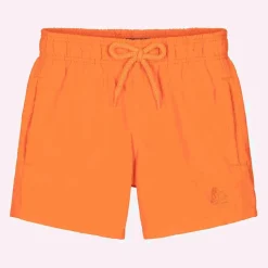 Boys Orange Water-Reactive Swim Shorts