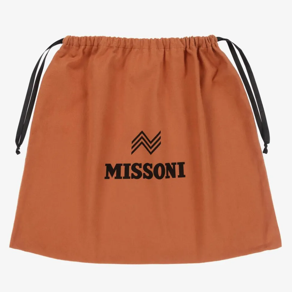Boys Orange Zigzag Swim Shorts