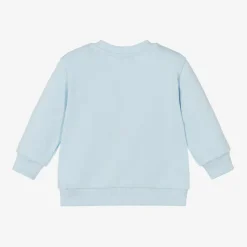 Boys Pale Blue Cotton Sweatshirt