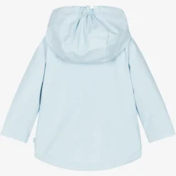 Boys Pale Blue Hooded Coat