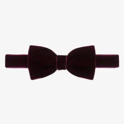 Boys Purple Velvet Bow Tie (10cm)