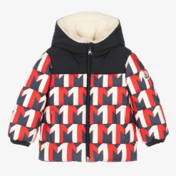 Boys Red & Blue Down Padded Eddie Coat