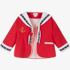 Boys Red & Blue Sailor Suit