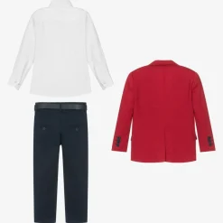 Boys Red & Blue Suit